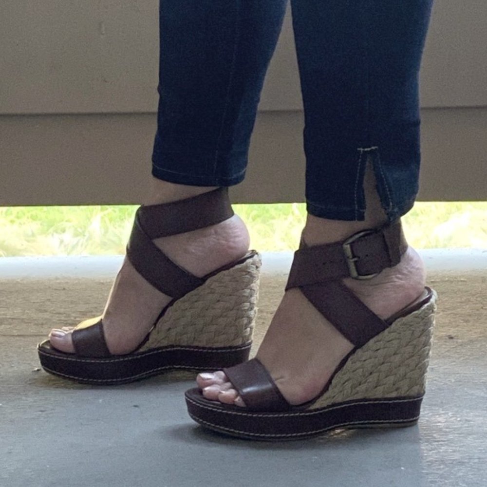 Stuart Weitzman XRay Wedge Sandal